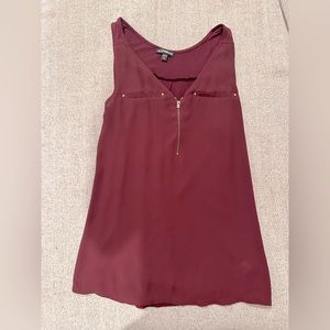 Express deep burgundy blouse